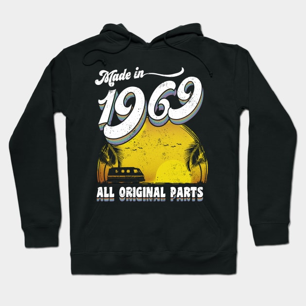 Made in 1969 All Original Parts Hoodie by KsuAnn